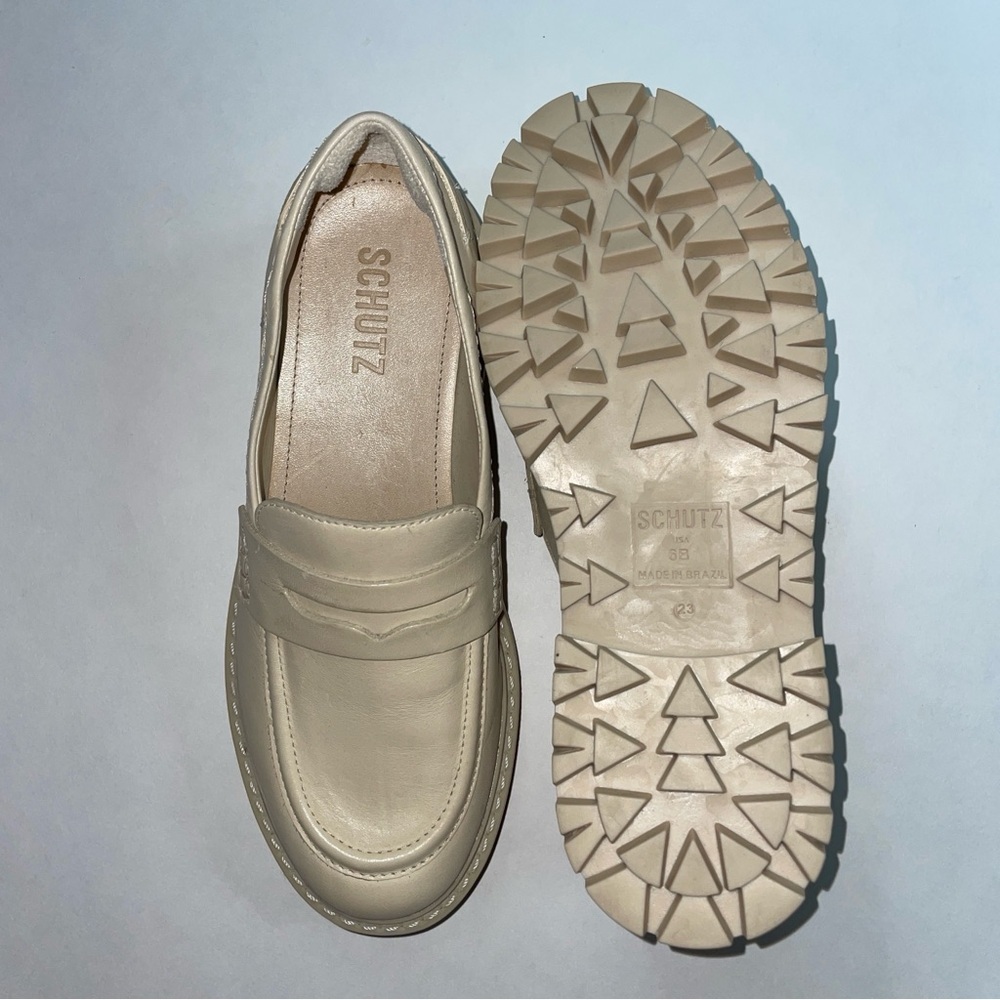 SCHUTZ Off-White Chunky Sole Loafers. Size 6. Never worn. - Picture 3 of 3
